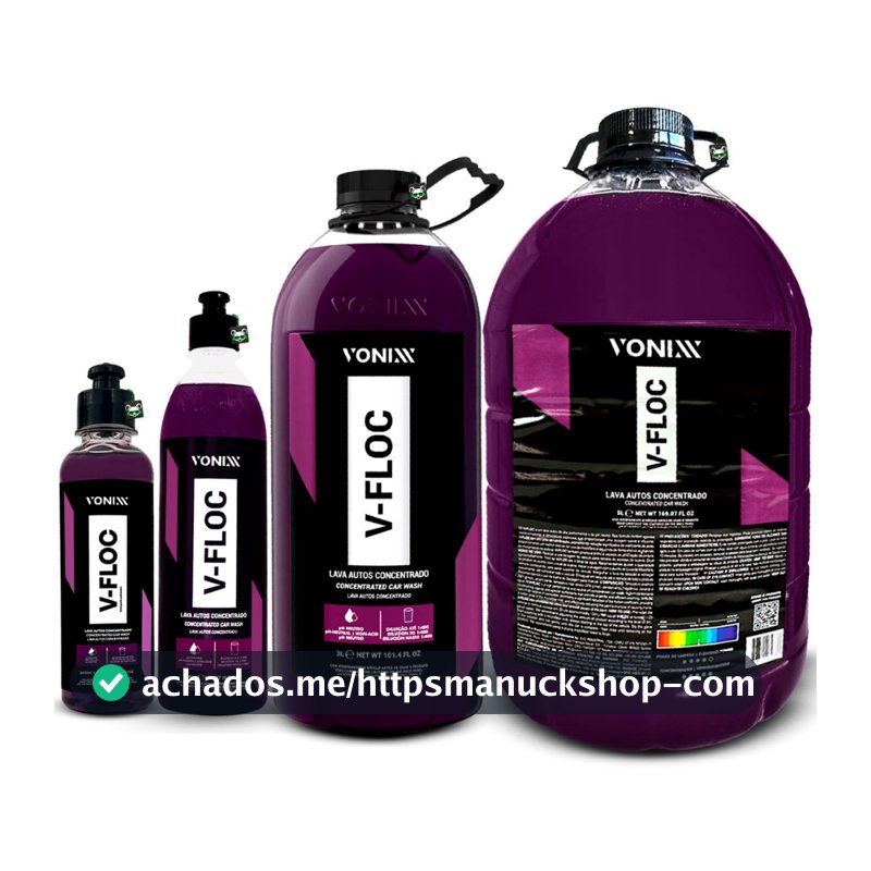 Shampoo Automotivo Neutro Super Concentrado V-floc Vonixx