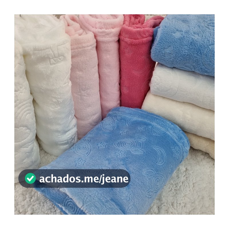 kit com 2 Mantas 3D Para Bebe Cobertor Menina Menino Alto Relevo  Mantinha Personalizada Maternidade
