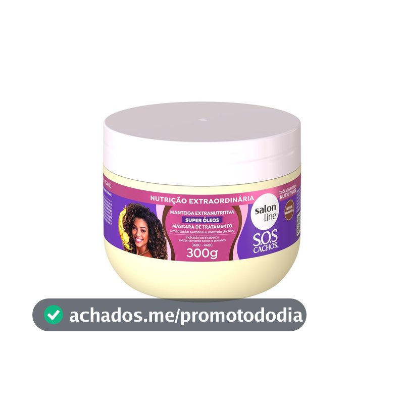 Máscara de Tratamento Manteiga Extranutritiva SOS Cachos Super Óleos 300g