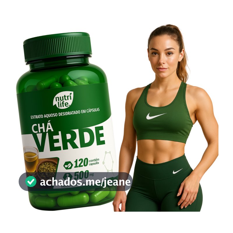Chá Verde- 120 capsulas 500Mg- Ajuda na perda de Gordura- a pronta entrega
