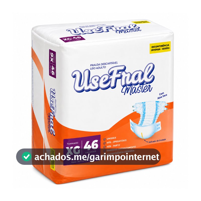 Fralda Geriátrica Usefral Hiper XG 46 Unidades