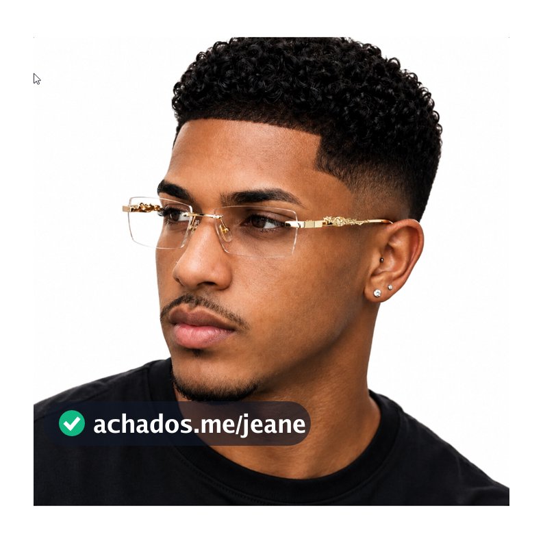 Óculos de Sol Empresário Old Money Sem Armação Metal Masculino Lentes Polarizada Óculos Escuro