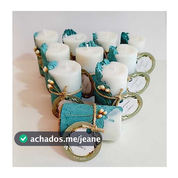 kit 10,20,30 e 40 Mini Vela Aromática de concreto Lembrancinha /Decoração/Casamento/Batizado/Maternidade /Aniversario