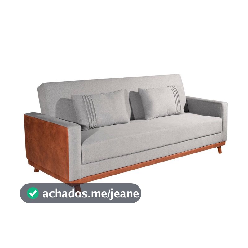 Sofá Cama 3 Lugares 2,05m Yara Bom Pastor