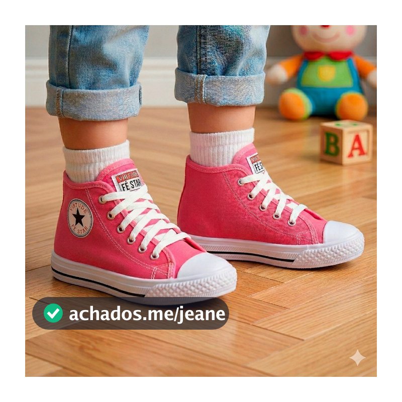 Tênis Botinha Star Infantil Menina e Menino Masculino e Feminino Casual Qualidade Confort Promoção