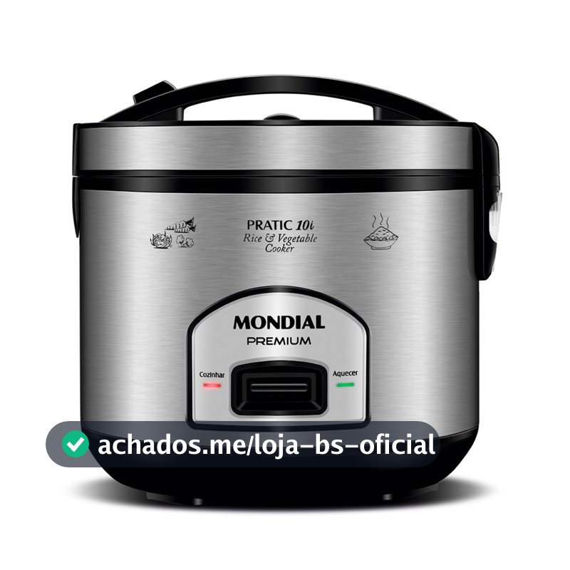Panela elétrica de arroz 10 xícaras Pratic Rice 10i - PE-42-10X - Mondial