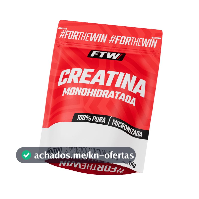 Creatina Monohidratada Pura 1kg, 500g, 700g e  300g Refil - FTW