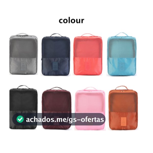 Necessaire Organizador Bolsa Porta Sapato Mala Academia Viagem Passeio Academia Organizadora Armário Gaveta 127