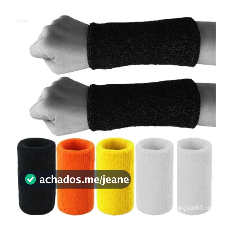 Sweatband Aeróbica Fitness Críquete Tênis Ginásio Esporte Braço Banda