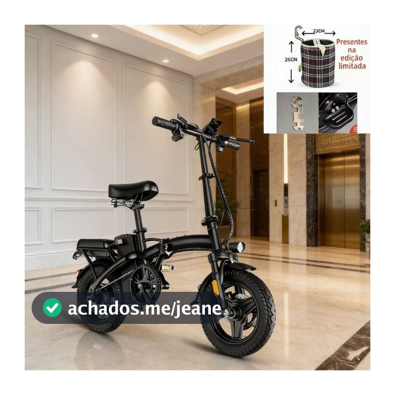 Bicicleta elétrica dobrável para adultos NUDA, pedal tripulado, compras ao ar livre, viagem
