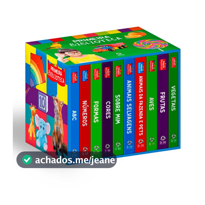 Coleção Primeira Biblioteca Volume 01 - Box com 10 Livrinhos