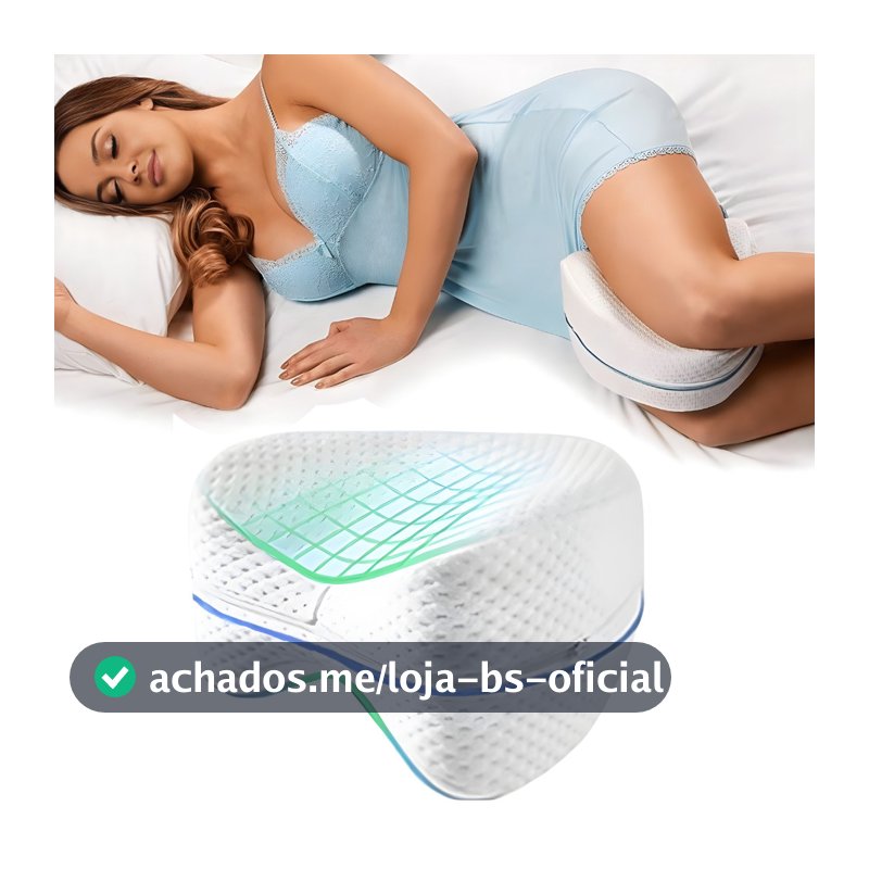 Travesseiro Para Pernas Ortopédico Almofada Cama corretor coluna cervical