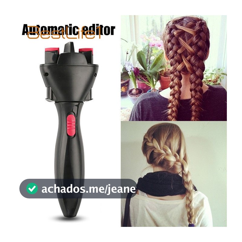 Máquina Automática de Trançar Cabelo, Estilização Rápida, Máquina Inteligente de Amarrar Cabelo, Máquina Elétrica de Tra