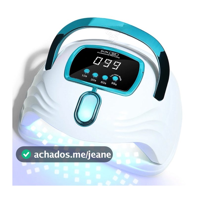 Cabine LED UV S5 Digital 57 Leds 268w Unha Gel Acrigel Secagem Rápida