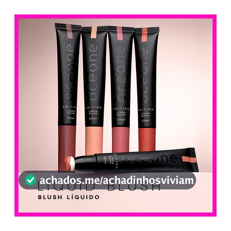 Océane Blush Liquido Liquid Blush 20ml (Multifuncional, pode ser usado no rosto, lábios e olhos.)