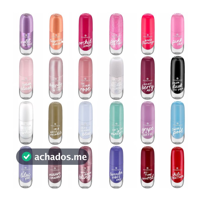 Esmalte de unha com efeito gel essence - Escolha sua cor