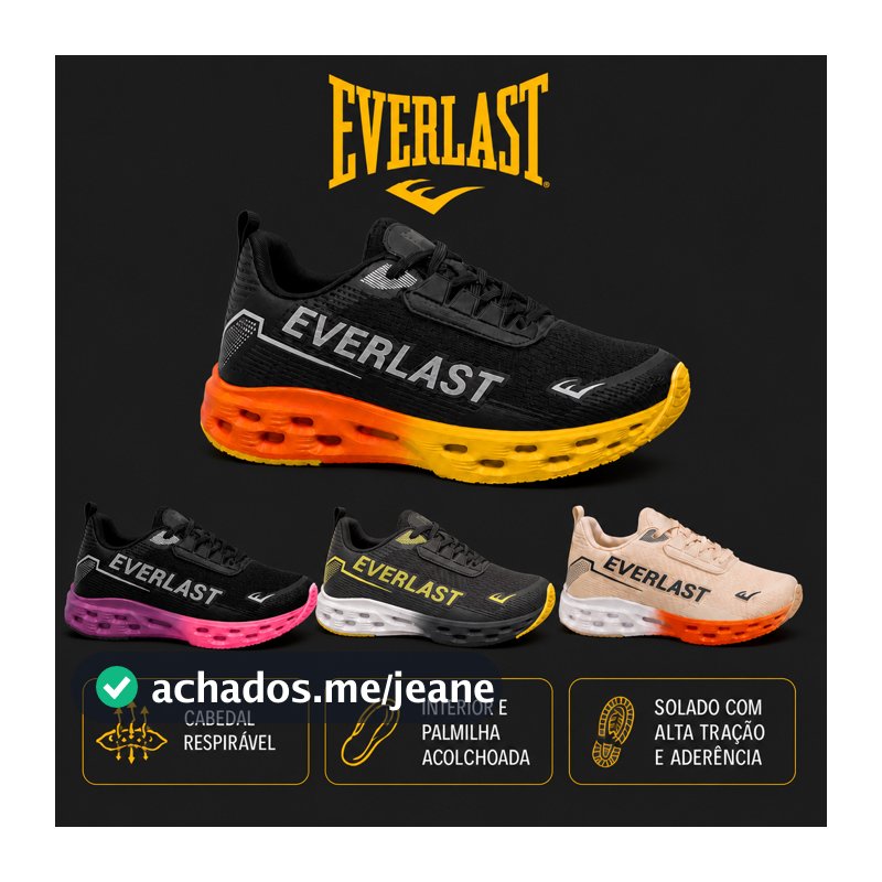 Tênis Everlast Climber Run 2 Unissex Esportivo Corrida Academia Caminhada Cross Training