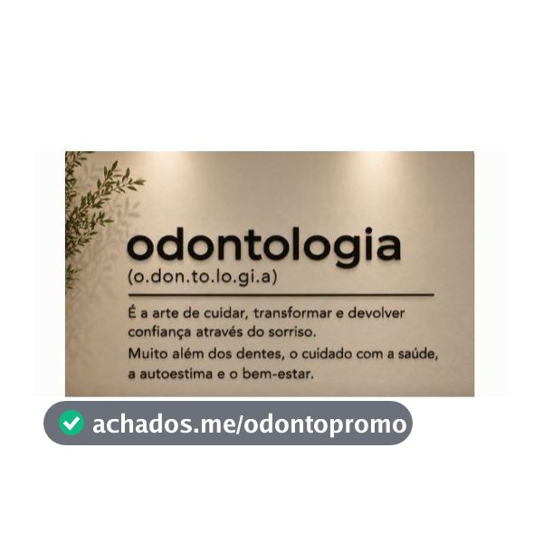 Decoração de Parede – Frase Odontologia em MDF | 1 Metro