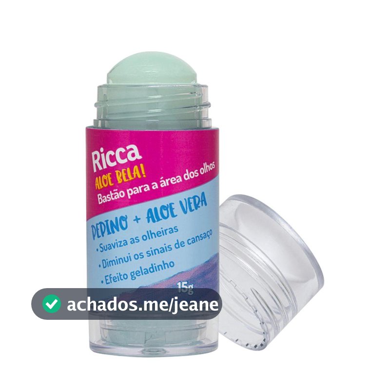Bastao Para Area dos Olhos Ricca Belliz Aloe Bela 15g Cod 3782