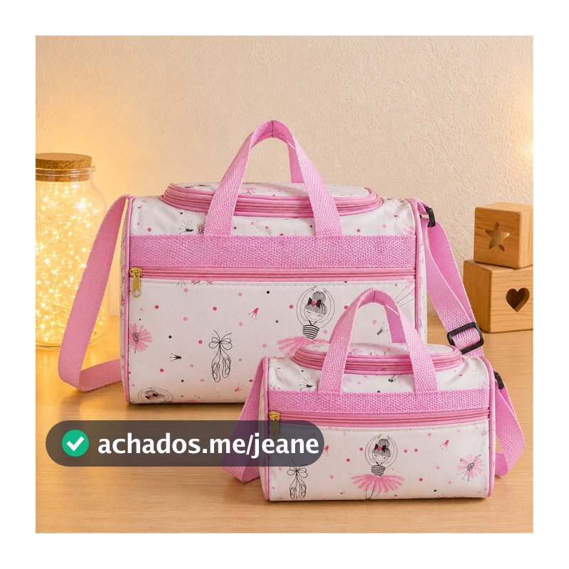 Kit 2 Bolsas Maternidade Bebe Várias Cores Menina/Menino