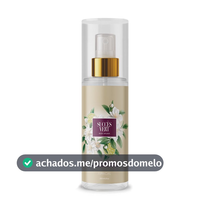 BODY SPLASH FEMININO SUCCÈS VERT 200ML - PRIMACIAL PERFUME FLORAL CITRICO