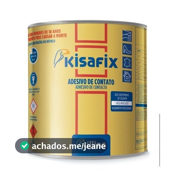 Cola De Contato Galão Gramado Sintético 2,8kg Kisafix Geral