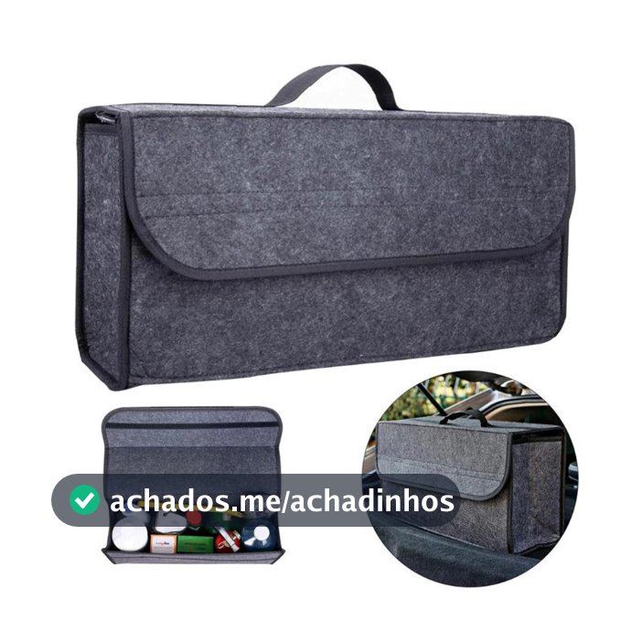Bolsa de Armazenamento em Feltro para Porta-Malas do Carro, Organizador de Ferramentas e Acessórios Automotivos