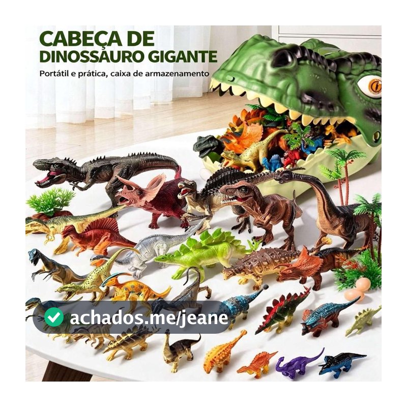 Kit Brinquedo Educativo Infantil Figuras de Animais | Opções: Fazenda, Dinossauros com Maleta e Tapete ou Animais