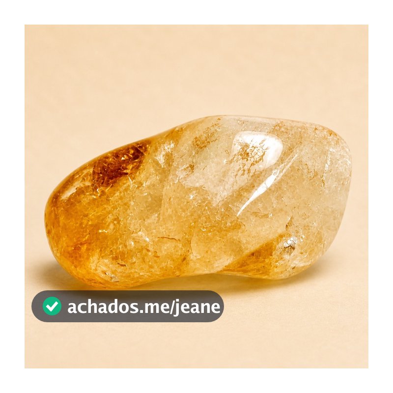 Pedra Natural Citrino Prosperidade Autoestima Qualidade Extra