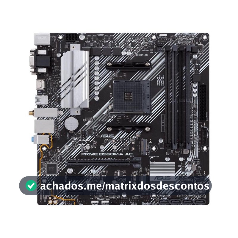 Placa Mãe Asus Prime B550M-A AC - 90MB15K0-M0EAY0