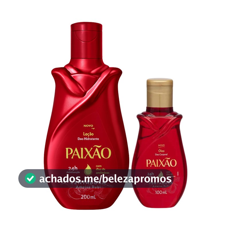 Kit Paixão Hidratante 200ml + Óleo Corporal Tentadora 100ml