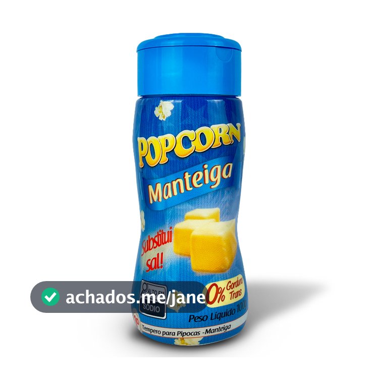 Tempero p/Pipoca Popcorn Manteiga 100g