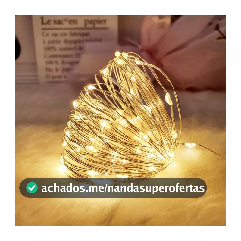 Fio De Fada De 2M Com Luzes De Fadas Led Para Decoração De Casa E Festa De Natal