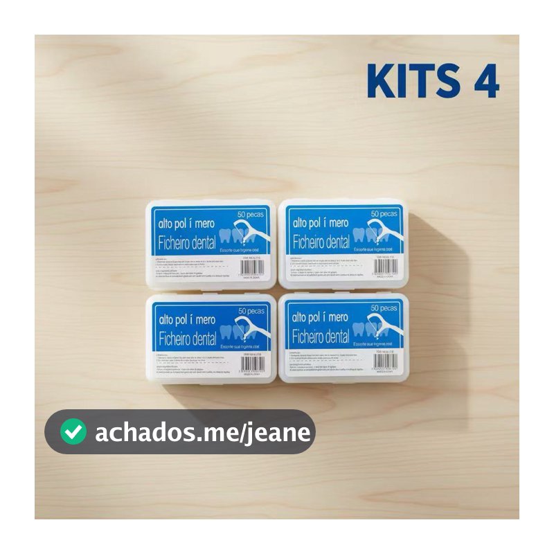 Kit4 with 200 Units of Ultra Thin Arch-Shaped Children's Dental Floss for Effective Cleaning