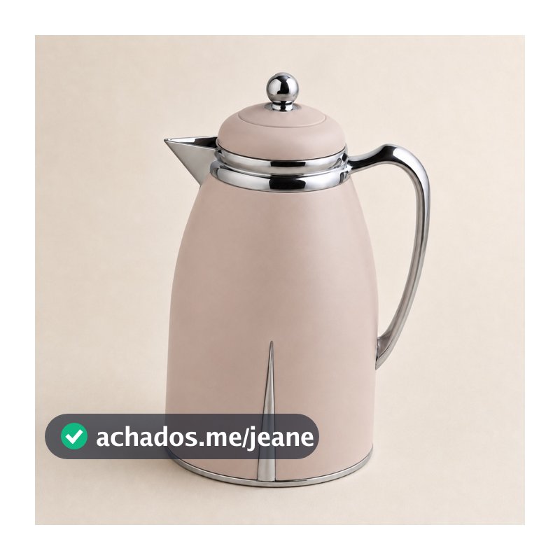 Garrafa Térmica De Café E Chá Borelli Bege Luxo 1L Click