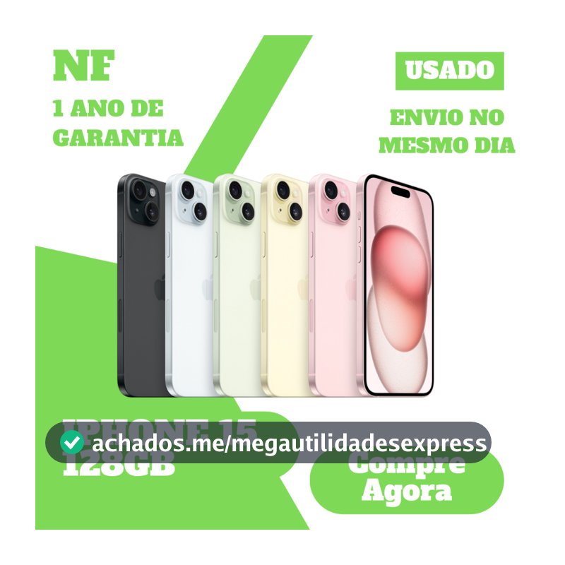 Usado: Apple iPhone 15 128GB 256GB Desbloqueado