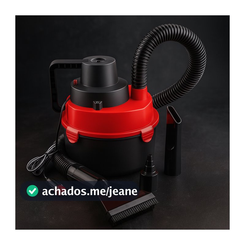 Aspirador De Po Automotivo Potente 90w 12v Aspira Po e Agua