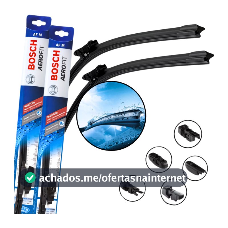 Par Palheta Limpador Parabrisa Original Bosch Multiclip
