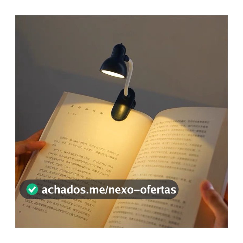 Mini Lâmpada De Mesa LED Alimentada Por Bateria Livro De Leitura com Clipe De suporte Luz Ajustável Portátil.