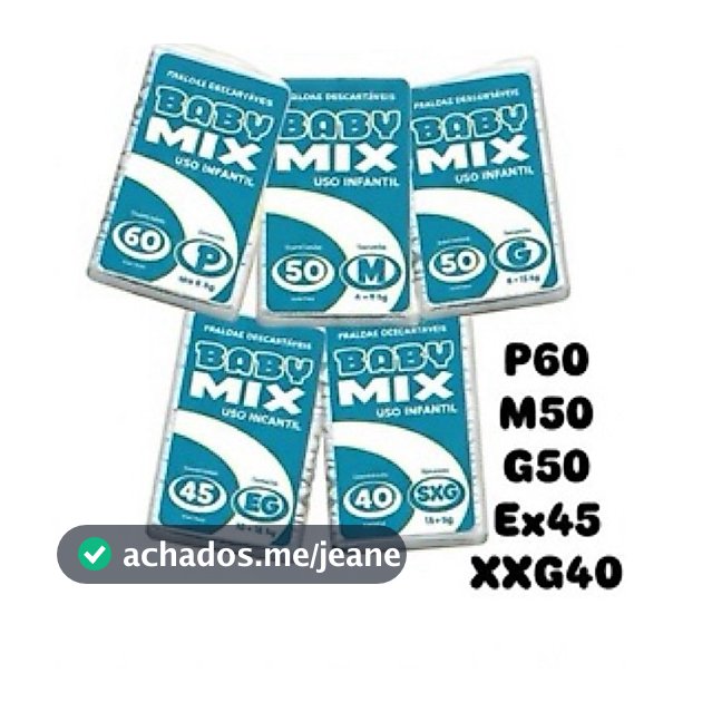 Fralda Baby Mix 2 Linha Pacotão Barato