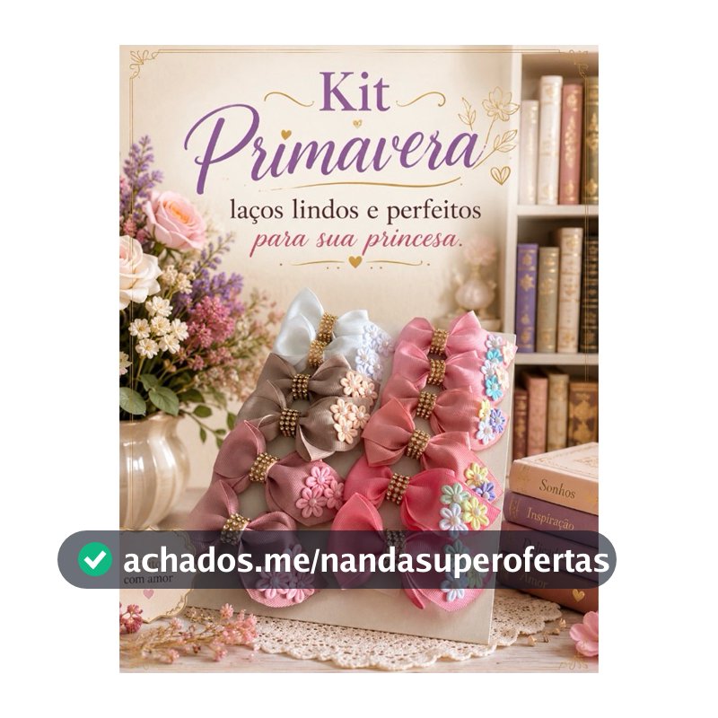 Laço tema primavera em parzinhos para meninas !