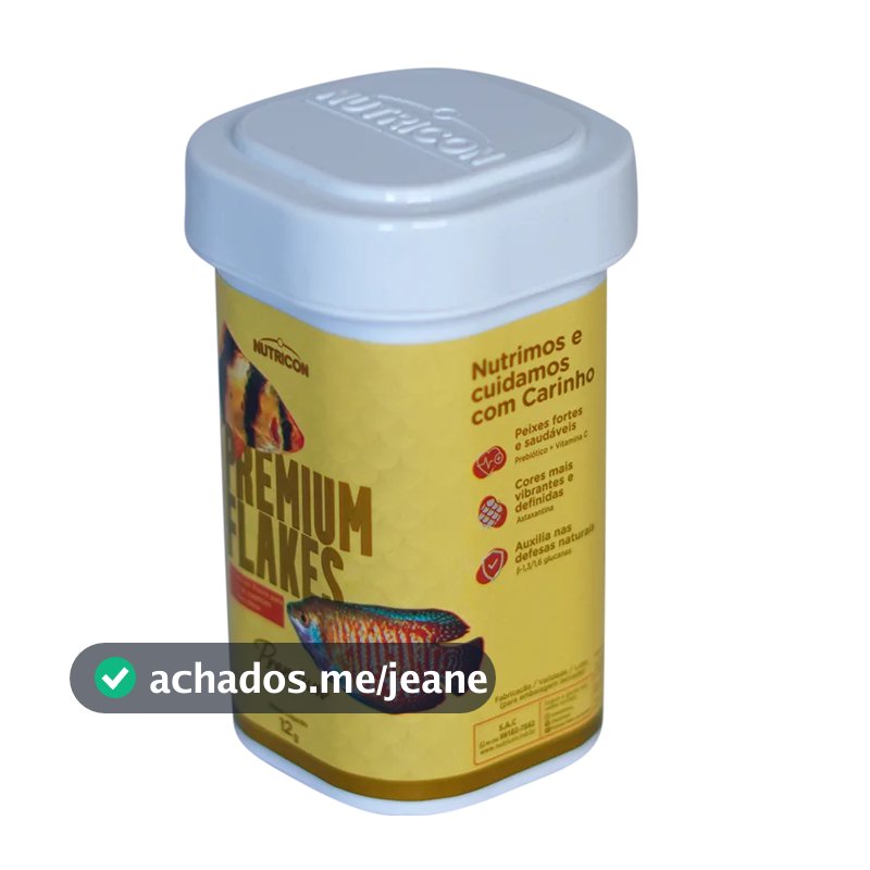 Nutricon Premium Flakes – Ração Premium em Flocos para Peixes Tropicais (12 g & 35 g)