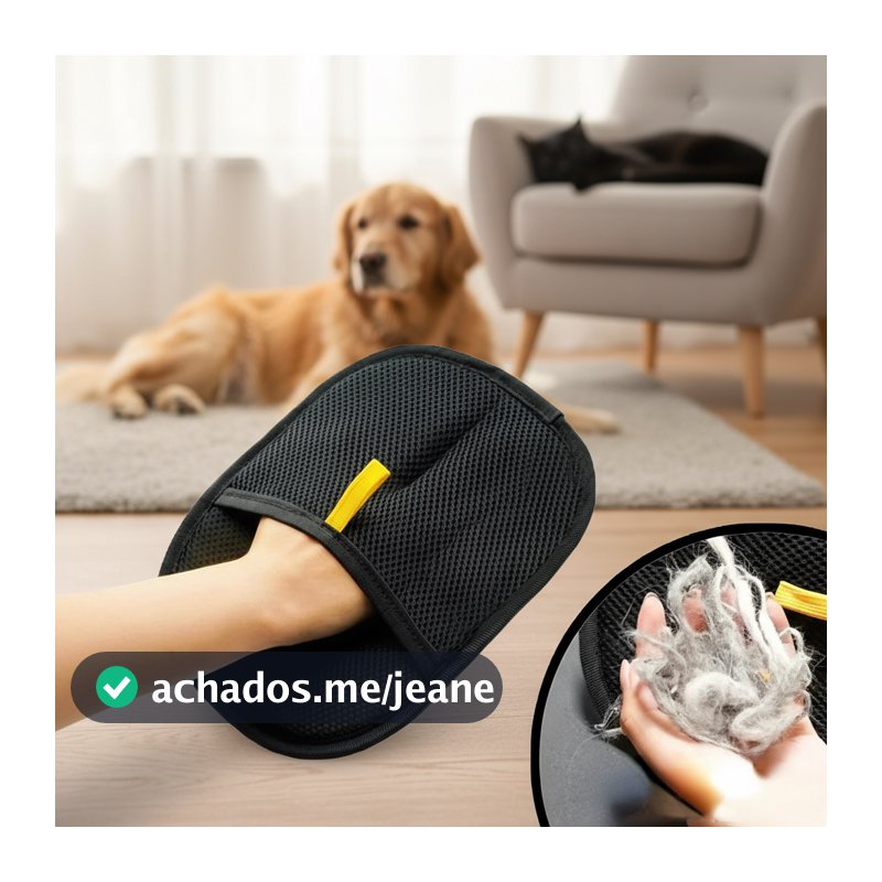 Mittens de remoção de pelos FurFree, escova estática de dupla face, removedor de pelos para cães e gatos, luvas