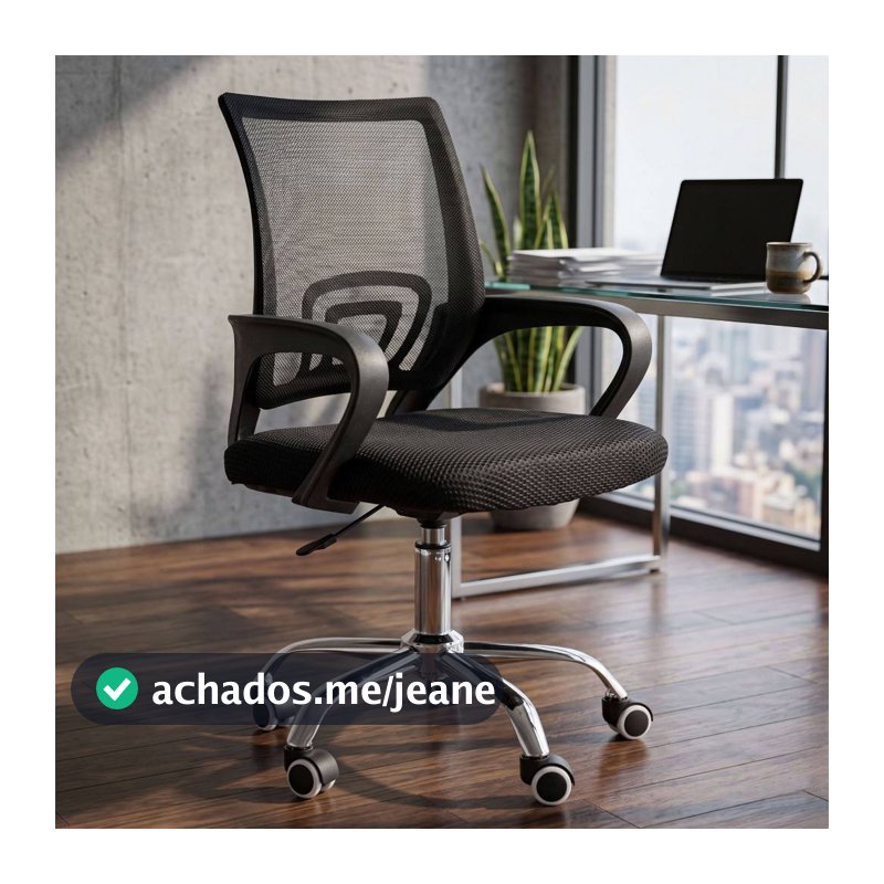 Cadeira De Escritório Mesh Com Enconsto Ergonômico Tela Mesh Nr17
