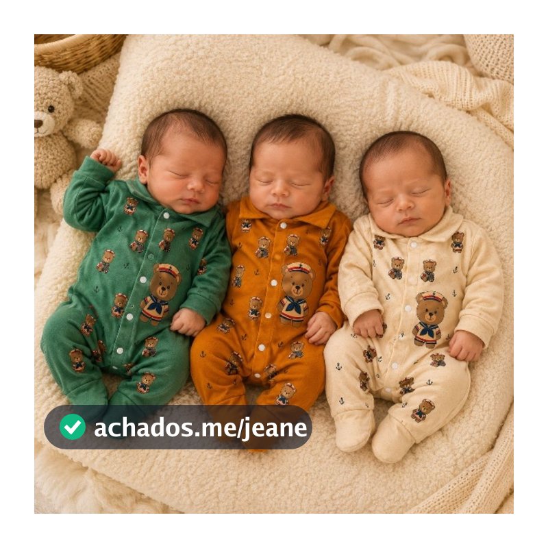 Macacão Bebê RN 100% Algodão Manga Longa Vira Pé Recém-Nascido 0 a 3 Meses Menino