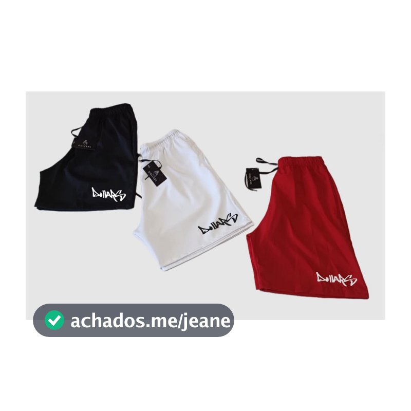 Kit 3 Bermuda shorts Tactel Elastano Confortável skate praia verão street  Combo oferta