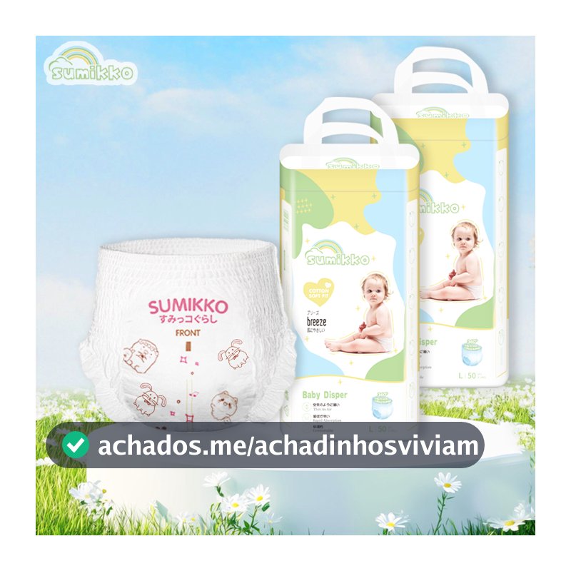 CALÇA Sumikko fralda Ajustável total max M/G/XG 100 unidade Baby