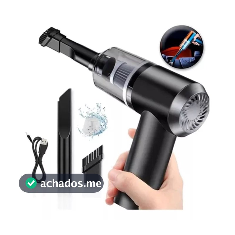 Aspirador De Pó Usb Portátil Completo Linha Premium Carro E Casa 2000mAh
