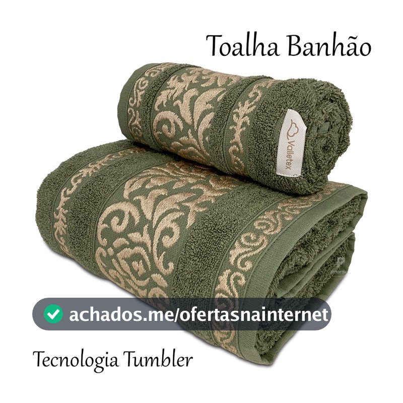 Kit Toalha de Banho e Rosto – Banhão 100% Algodão – Macias e Alta Absorção | Valletex– Kit 1 Banhão + 1 Rosto