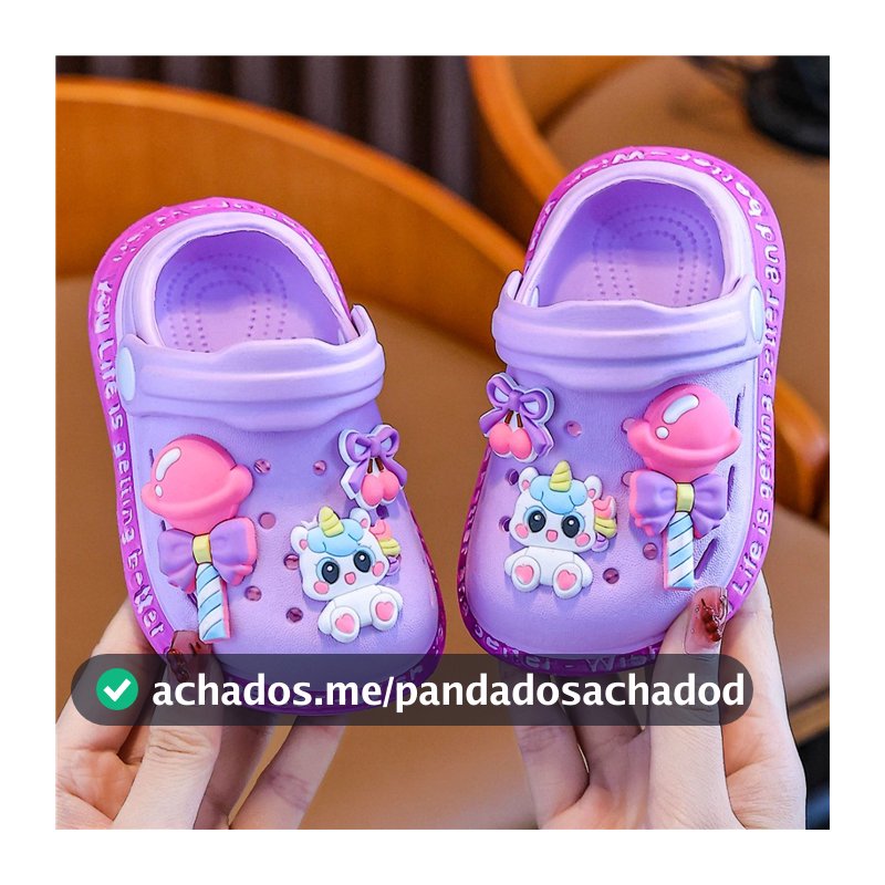 Babuche Infantil Sandálias infantis Meninos Meninas Bebê Desenhos Animados EVA Leve Antiderrapante chinelos Banheiro